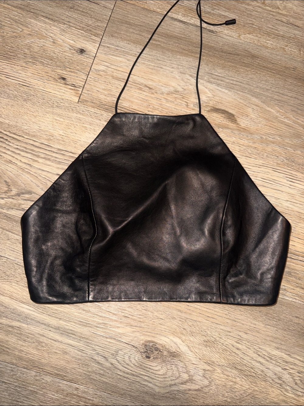 rag & bone Black real Leather Top